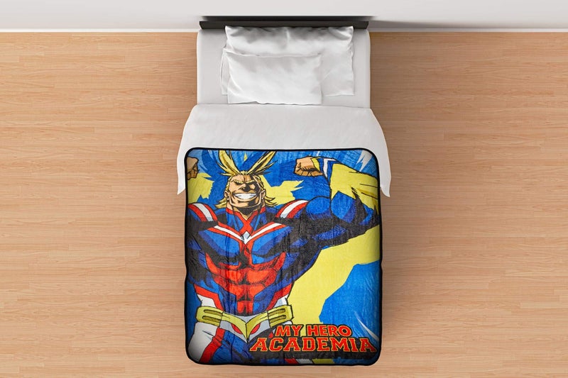 JUST FUNKY My Hero Academia All Might Large Fleece Throw Blanket | Official My Hero Academia Collectible Decorative Throw Blanket | 60 x 45 Inches - Image 5